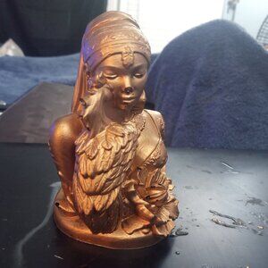 Handmade Resin Goddess and Phoenix Statue